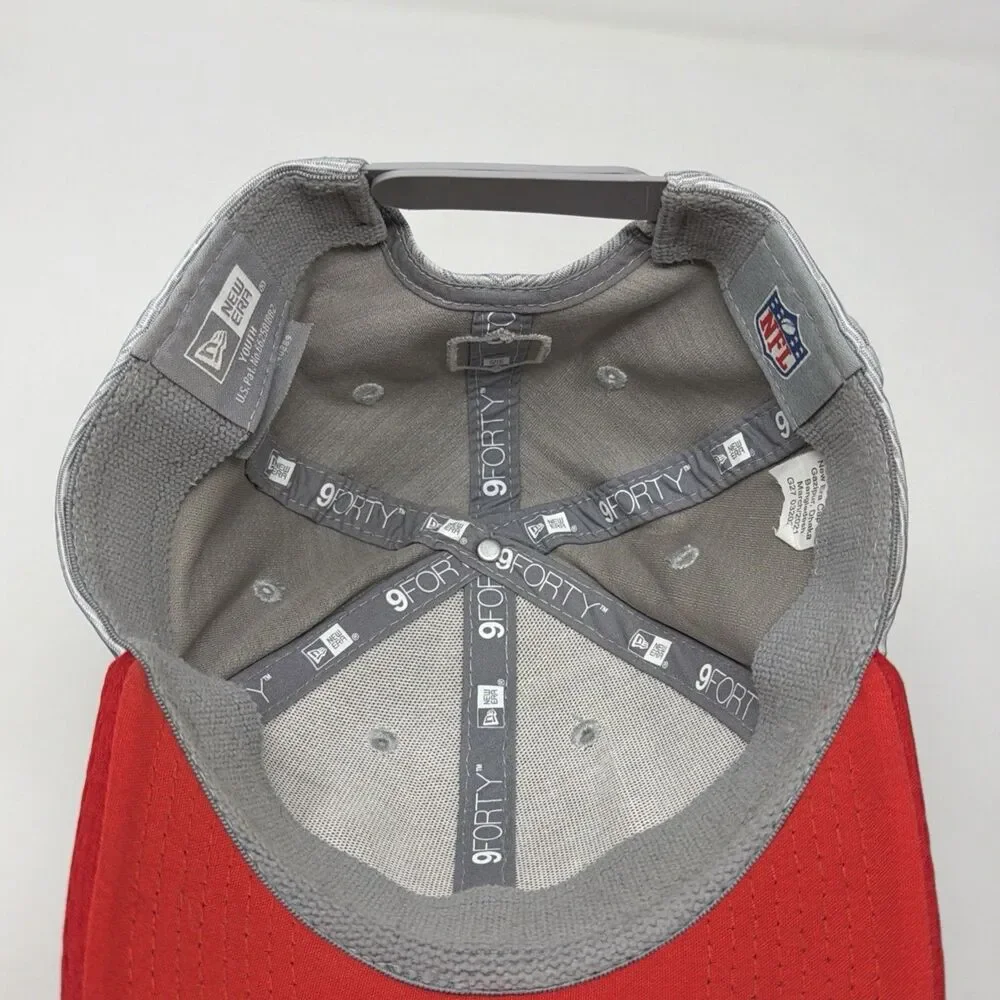 Kansas City Chiefs Youth New Era 9FORTY Gray Red NFL Snapback Hat